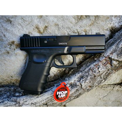 DOUBLE BELL Glock 19 GEN4 Gas Blowback Gel Blaster Full Engraving Resin Frame Edition Green Gas Version