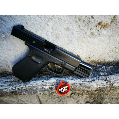 DOUBLE BELL Glock 19 GEN4 Gas Blowback Gel Blaster Full Engraving Resin Frame Edition Green Gas Version