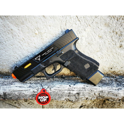 Double Bell Glock 19 TTI ver Type John Wick2 Combat Master Custom Gas Blowback Gel Blaster Long Green Gas Mag Version