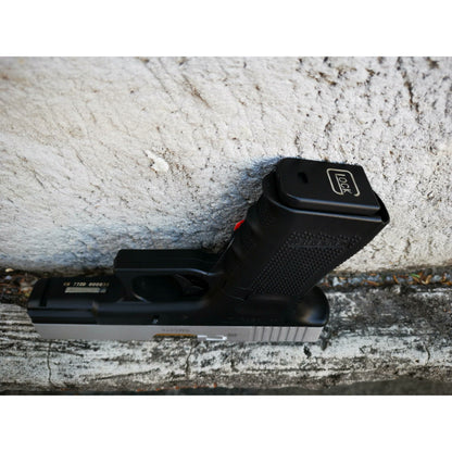 DOUBLE BELL Glock 19 GEN4 Gas Blowback Gel Blaster Full Engraving Resin Frame Edition Green Gas Version Silver slides