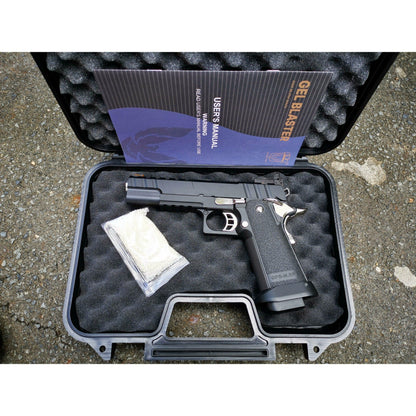 GOLDEN EAGLE 3343 FULL METAL CNC GMX SILVER SLIDE OPS MRP GEL BLASTER Hi-Capa 5.1 VERSIO GAS/CO2 POWERED BLOW BACK