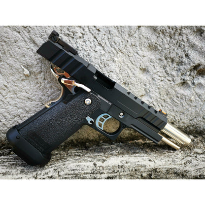 GOLDEN EAGLE 3343 FULL METAL CNC GMX SILVER SLIDE OPS MRP GEL BLASTER Hi-Capa 5.1 VERSIO GAS/CO2 POWERED BLOW BACK