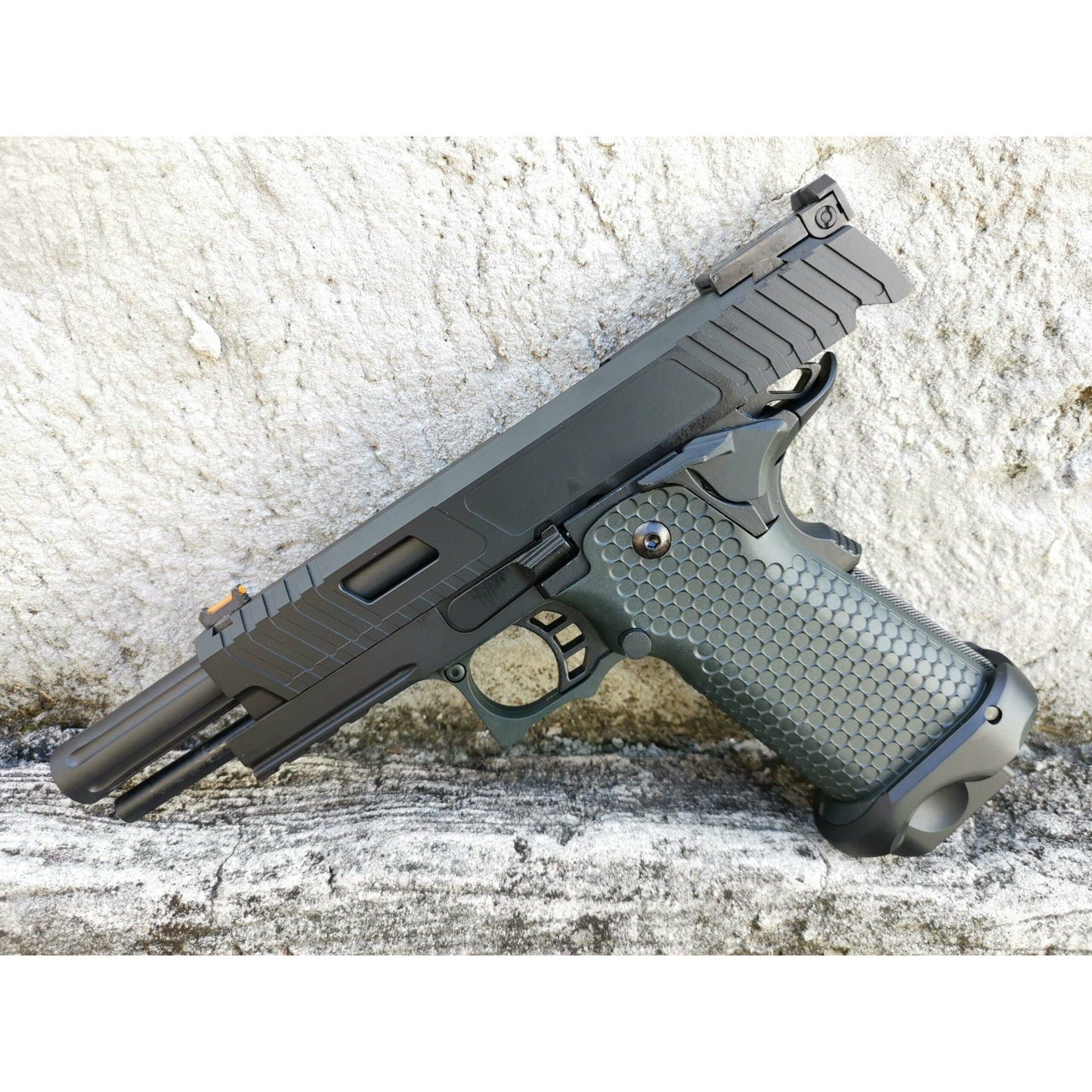 GOLDEN EAGLE 3345 FULL METAL CNC SLIDE GEL BLASTER GREEN GAS POWERED Hi-Capa 5.1 VERSION GAS BLOW BACK