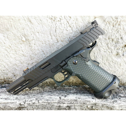 GOLDEN EAGLE 3345 FULL METAL CNC SLIDE GEL BLASTER GREEN GAS POWERED Hi-Capa 5.1 VERSION GAS BLOW BACK