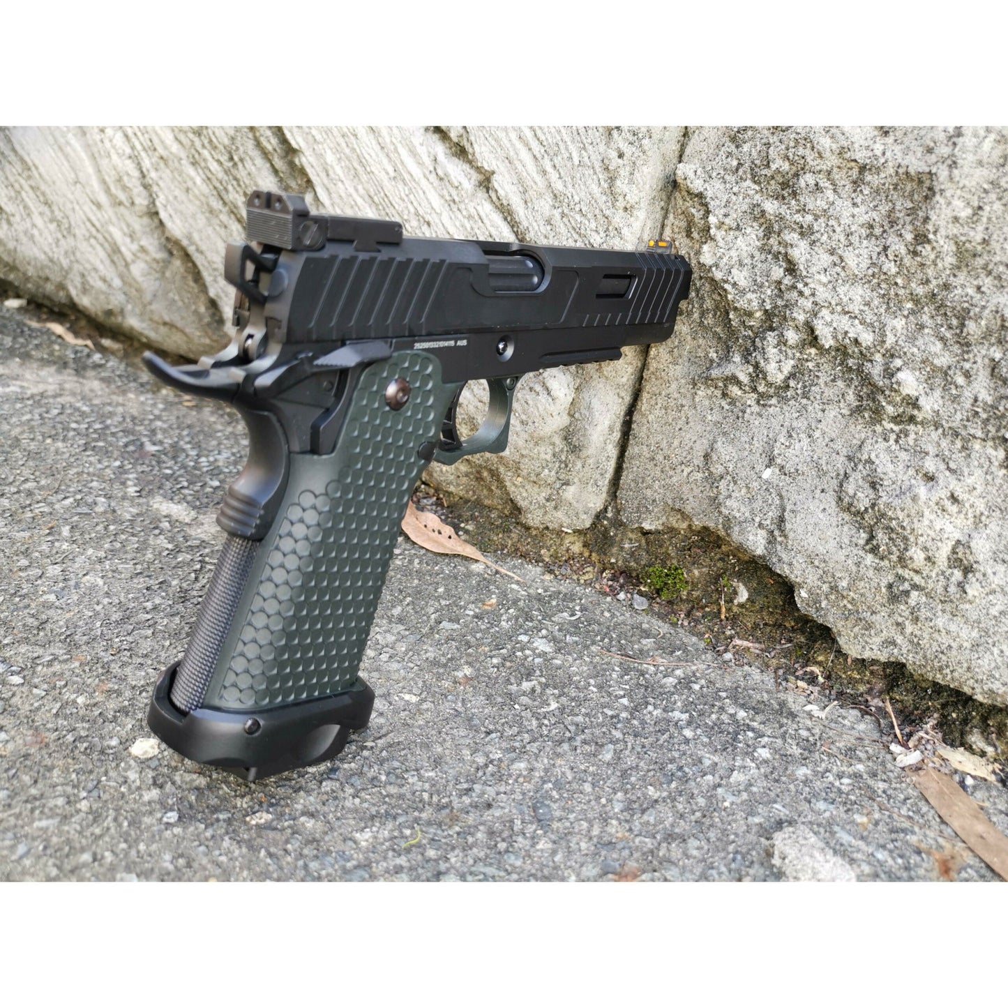 GOLDEN EAGLE 3345 FULL METAL CNC SLIDE GEL BLASTER GREEN GAS POWERED Hi-Capa 5.1 VERSION GAS BLOW BACK