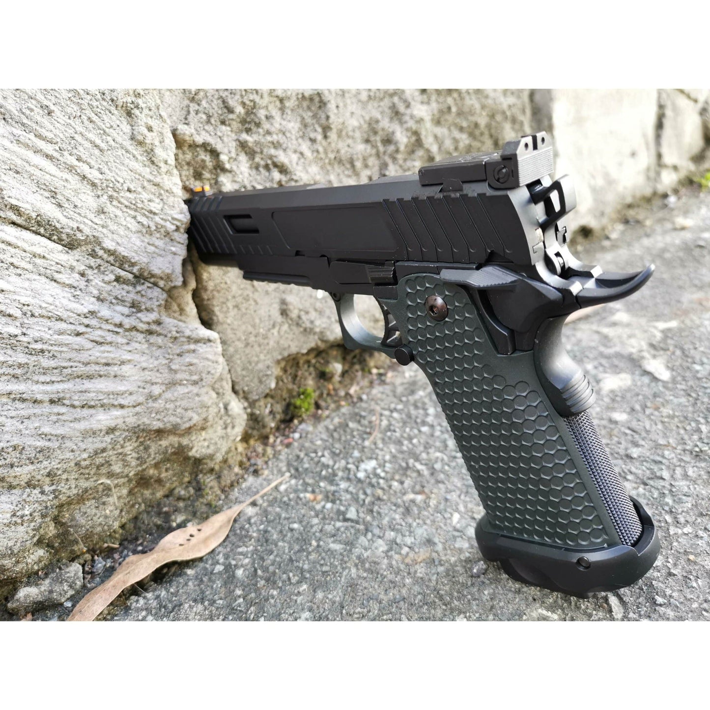 GOLDEN EAGLE 3345 FULL METAL CNC SLIDE GEL BLASTER GREEN GAS POWERED Hi-Capa 5.1 VERSION GAS BLOW BACK