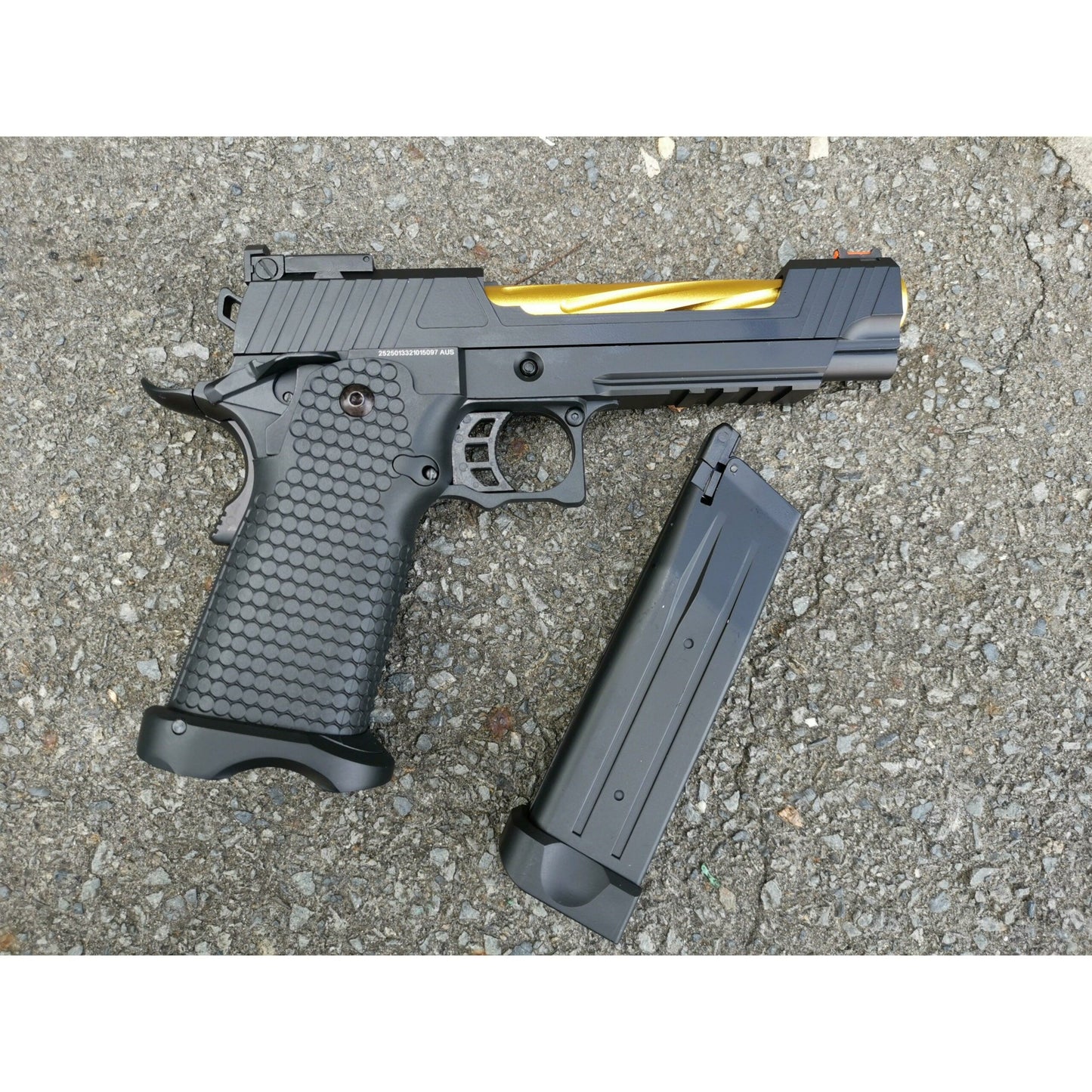 GOLDEN EAGLE 3403G FULL METAL CNC GMX 1G GEL BLASTER GREEN GAS POWERED Hi-Capa 5.1 VERSION GAS BLOW BACK