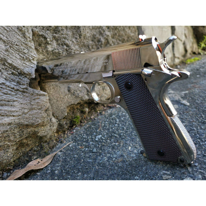 GOLDEN EAGLE 3305SV GM1911 GEL BLASTER GREEN GAS POWERED GAS BLOWBACK Chrome with lasered