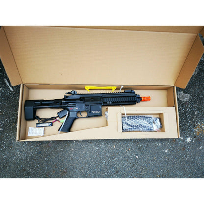 DOUBLE BELL HK416C Real Engraved Metal Electric Gel Blaster Black