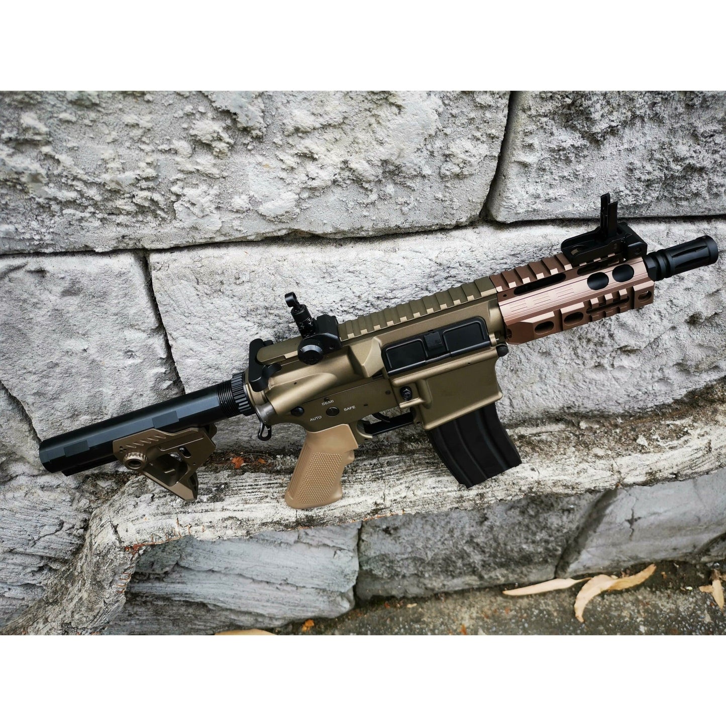 Double Bell M4 Pistol AEG Full Metal Gel Blaster Rifle Tan