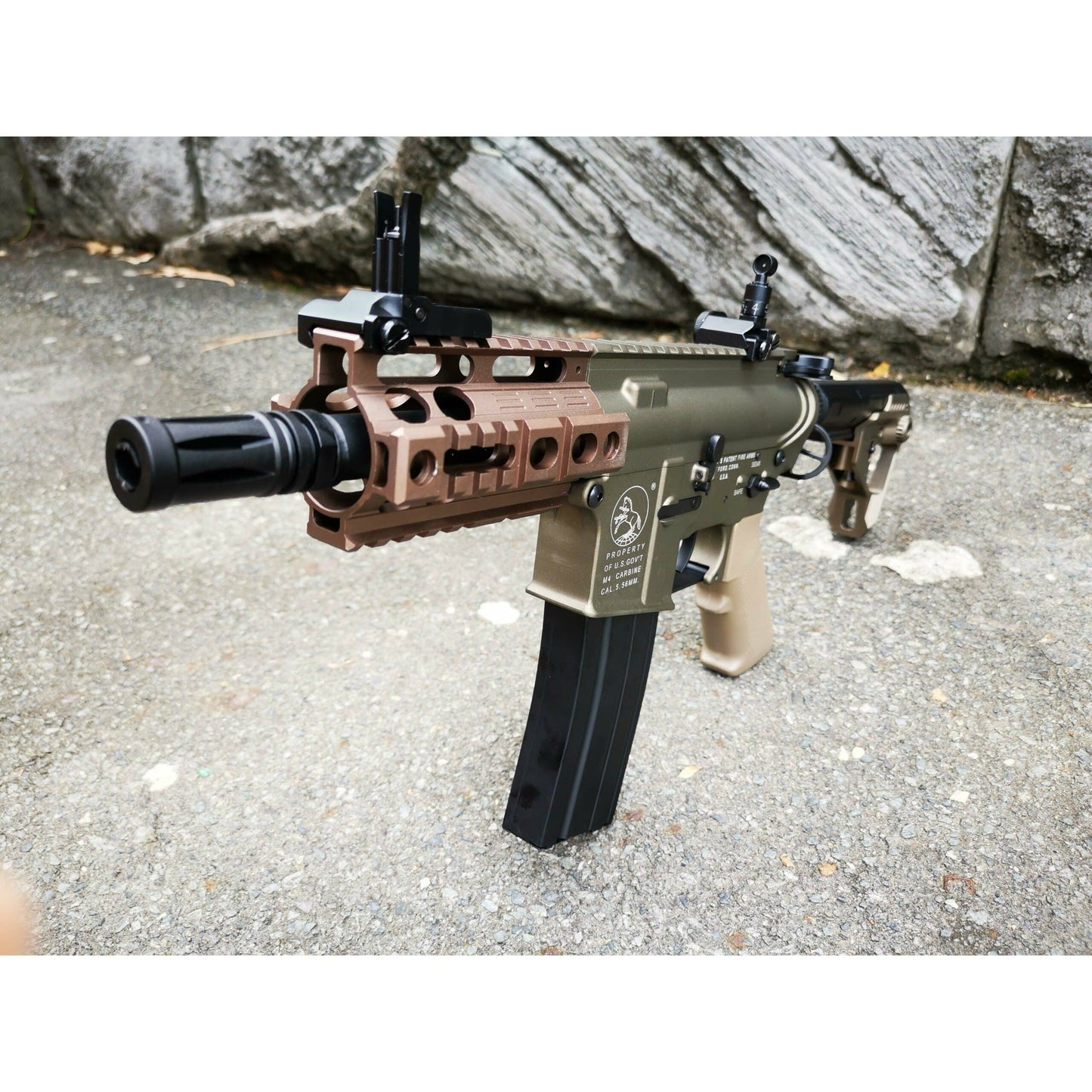 Double Bell M4 Pistol AEG Full Metal Gel Blaster Rifle Tan