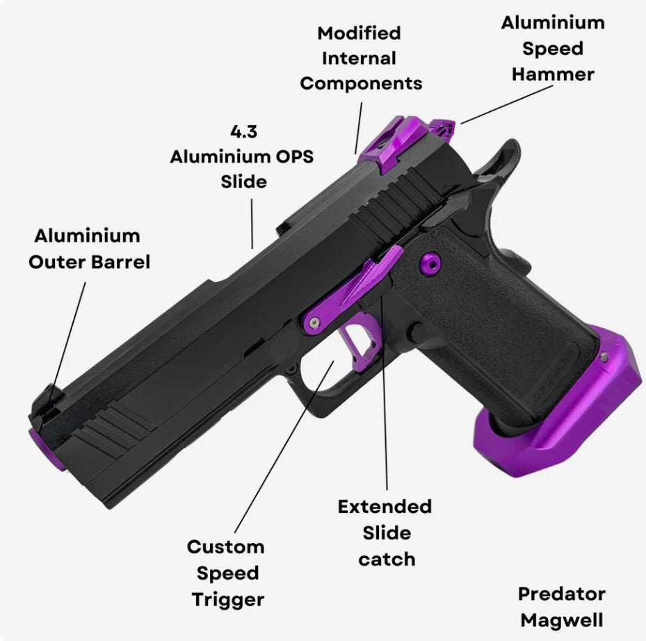 "Vileplume" Competition Custom Hi-Capa - Gel Blaster (Metal)