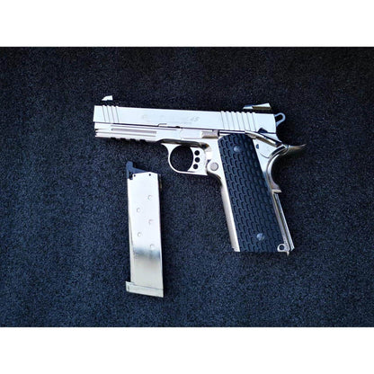 GOLDEN EAGLE 3309SV OPS Tactical .45 Full Metal GEL BLASTER GREEN GAS/CO2 POWERED Hi-Capa 4.3 VERSION GAS BLOWBACK Chrome