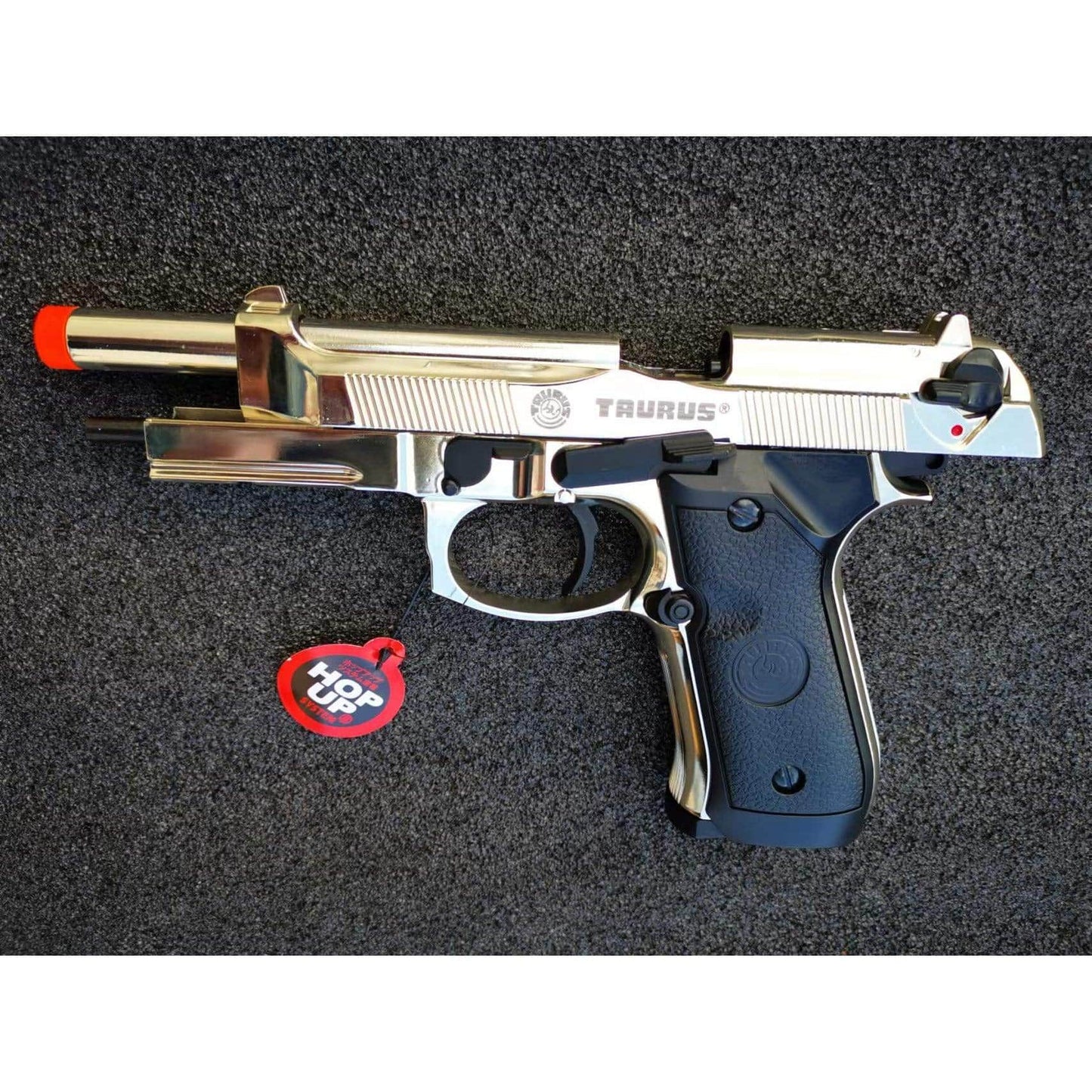 DOUBLE BELL Beretta M92 A1 M9 Gel blaster Gas POWERED Blowback Silver Chrome