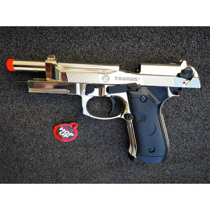 DOUBLE BELL Beretta M92 A1 M9 Gel blaster Gas POWERED Blowback Silver Chrome