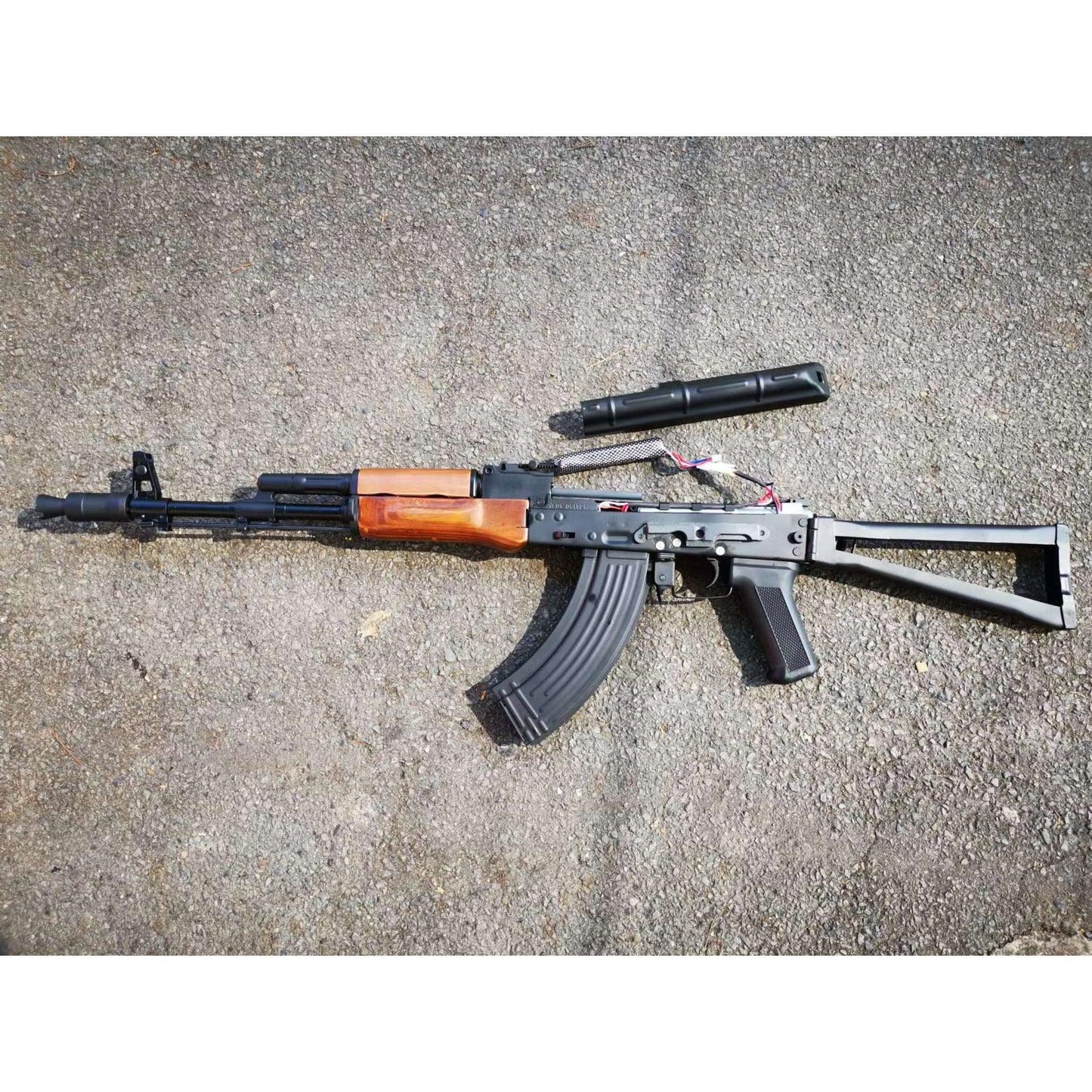 Double Bell 003A AKS-74N AEG Gel Blaster With Real Wood Handguard