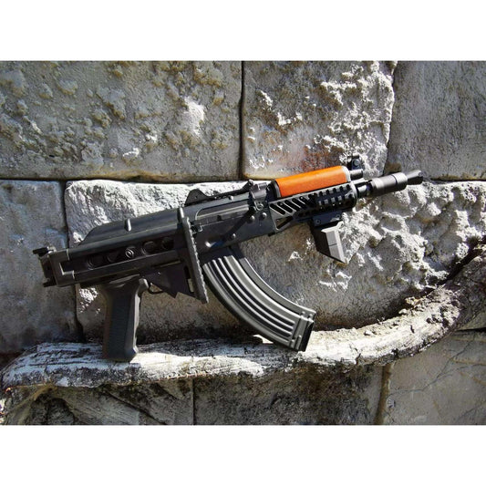 Double Bell 016-1 AK74U CNC Tactical AEG 1.49 Joule With Real Wood