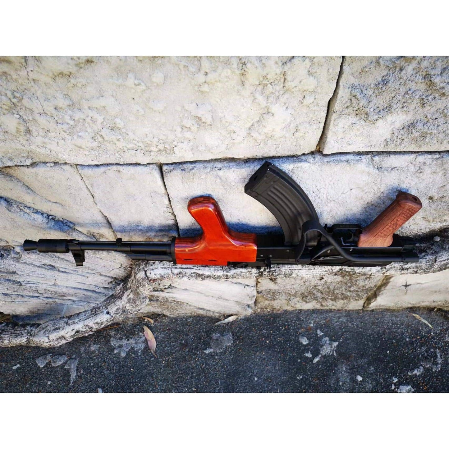 Double Bell 015B AK-AIMS AEG Gel Blaster With Real Wood Handguard