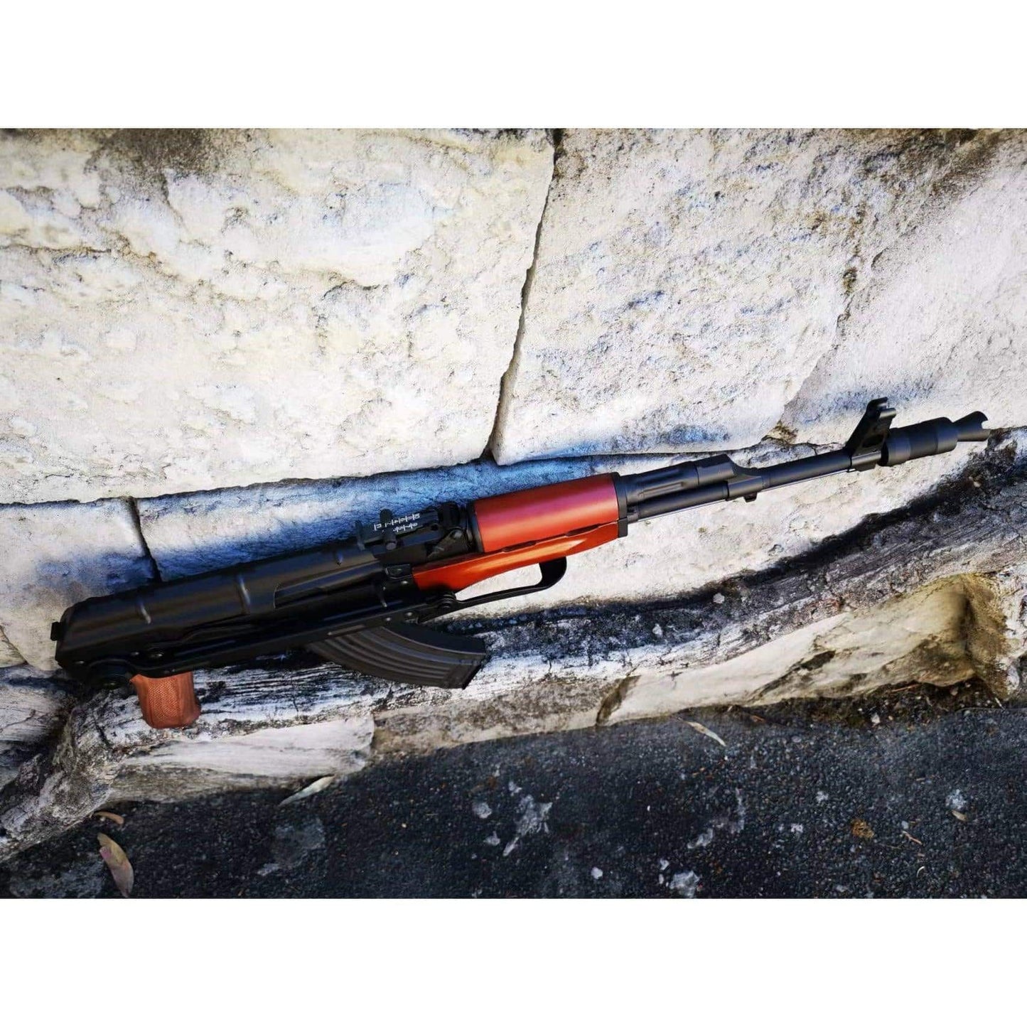 Double Bell 010A AKMS AEG With Real Wood Handguard