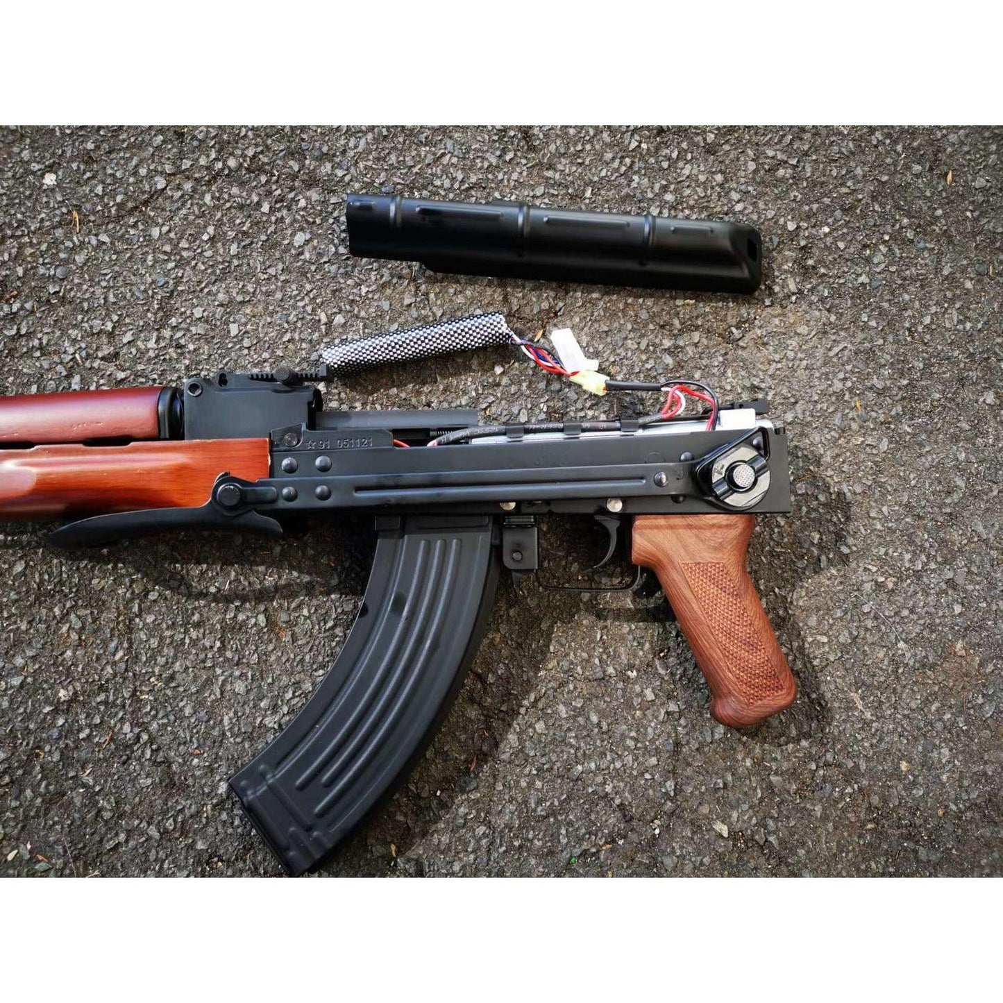 Double Bell 010A AKMS AEG With Real Wood Handguard