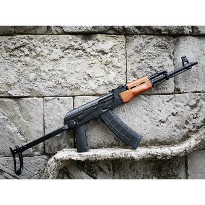 AKS 47 GREEN GAS POWERED GEL BLASTER Wood Style GBB