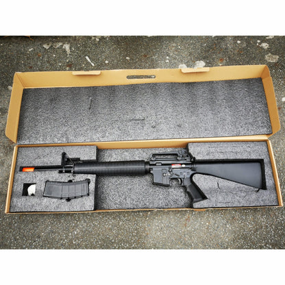 GOLDEN EAGLE MC6610M M16A3 FULL METAL GAS POWERED GEL BLASTER GREEN GAS BLOWBACK RIFLE Colour: Black
