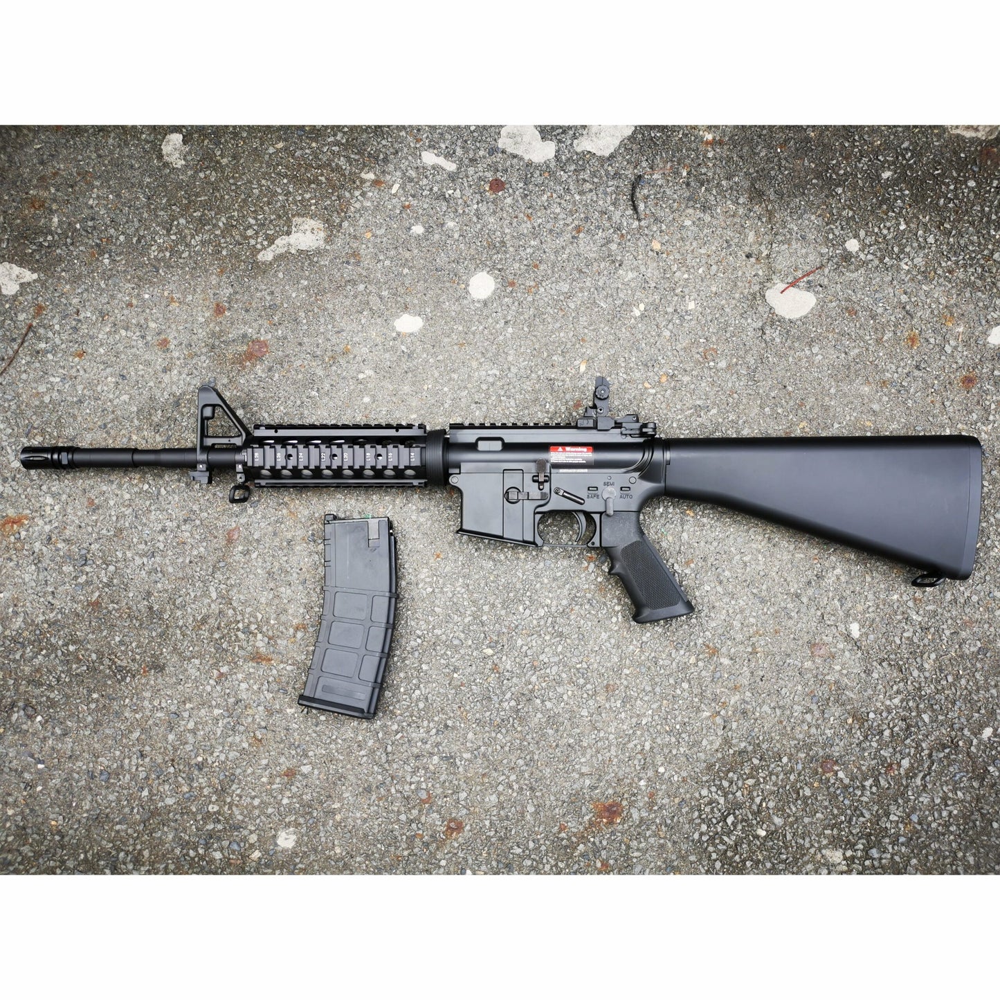 GOLDEN EAGLE MC6619M M4 FULL METAL GAS POWERED GEL BLASTER GREEN GAS BLOWBACK RIFLE Colour: Black