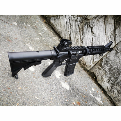 GOLDEN EAGLE MC6624M M4 CQB FULL METAL GAS POWERED GEL BLASTER GREEN GAS BLOWBACK RIFLE Colour: Black