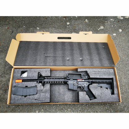 GOLDEN EAGLE MC6604RISM M4A1 FULL METAL GAS POWERED GEL BLASTER GREEN GAS BLOWBACK RIFLE Colour: Black
