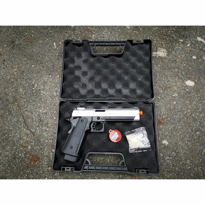 DOUBLE BELL INFINITY 795Y HI-CAPA 5.1 Gel blaster Gas POWERED Blowback Black with Silver