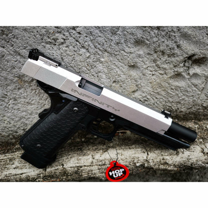 DOUBLE BELL INFINITY 795Y HI-CAPA 5.1 Gel blaster Gas POWERED Blowback Black with Silver