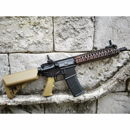 GOLDEN EAGLE MC6593MT-T MK18 MOD1 FULL METAL GEL BLASTER GREEN GAS POWERED GAS BLOWBACK RIFLE Colour: TAN