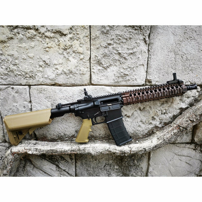GOLDEN EAGLE MC6593MT-T MK18 MOD1 FULL METAL GEL BLASTER GREEN GAS POWERED GAS BLOWBACK RIFLE Colour: TAN
