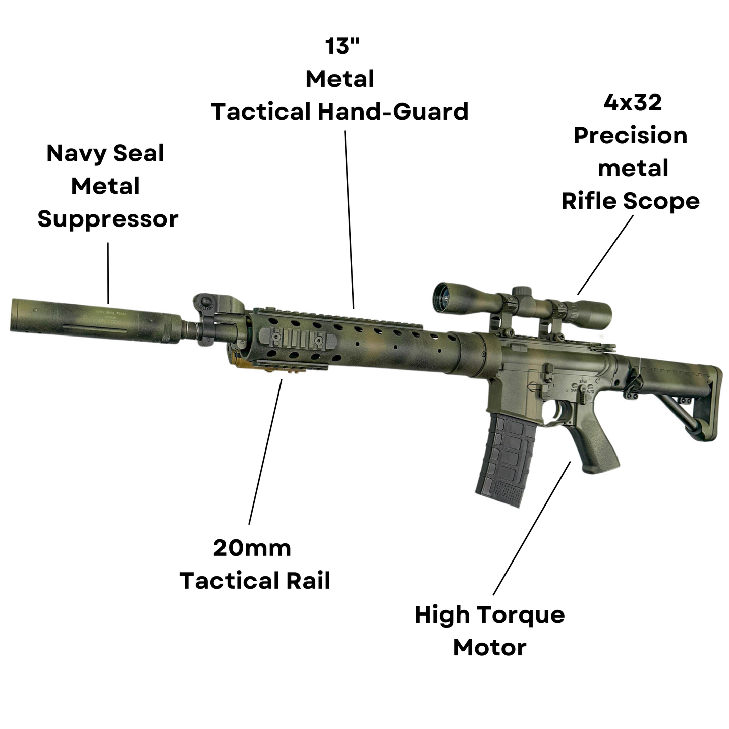 "Jungle Warfare" Comp CGB Custom - Gel Blaster (Metal)