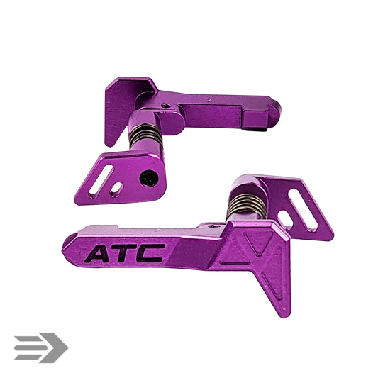 AirTac Customs “Shard” Aluminum M4 Mag Release – Purple (for Gel Blaster Only)