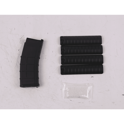 GOLDEN EAGLE MC6624M M4 CQB FULL METAL GAS POWERED GEL BLASTER GREEN GAS BLOWBACK RIFLE Colour: Black