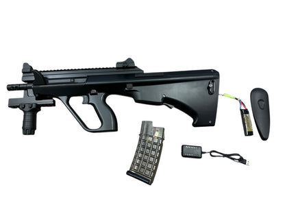 Metal Steyr AUG Gel Blaster AEG Short Rifle Colour: Black