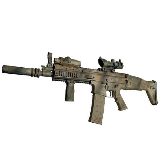 "Scar Camo" Comp Stage 2 CGB Custom Rifle - Gel Blaster (Metal)