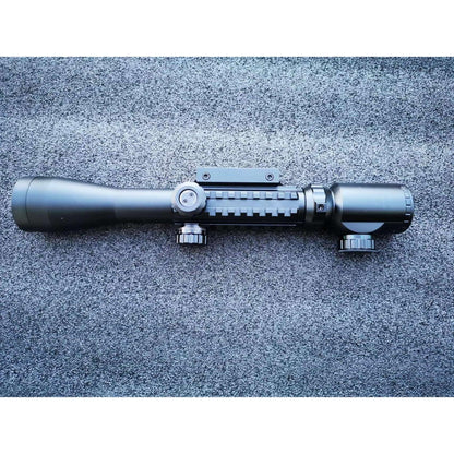 C3-9x40EG Metal Rifle Scope with Red and Green Light With 3 Side Tactical Rail
