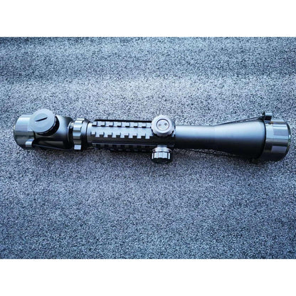 C3-9x40EG Metal Rifle Scope with Red and Green Light With 3 Side Tactical Rail