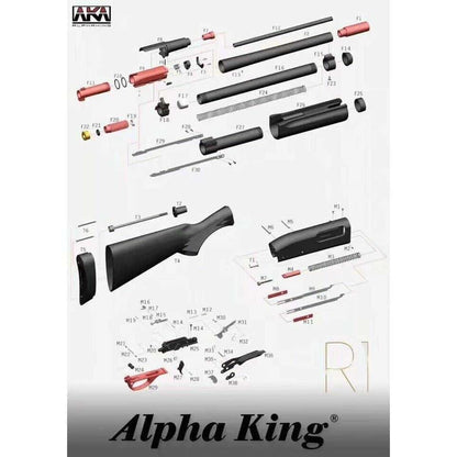 Alpha King M870 Pump Shotgun Gel Blaster