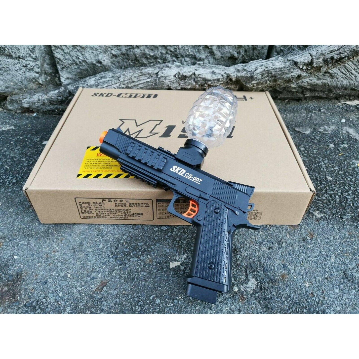 M1911 SKD CS-007 GEL BLASTER ELECTRIC TOP-FED GEL BLASTER
